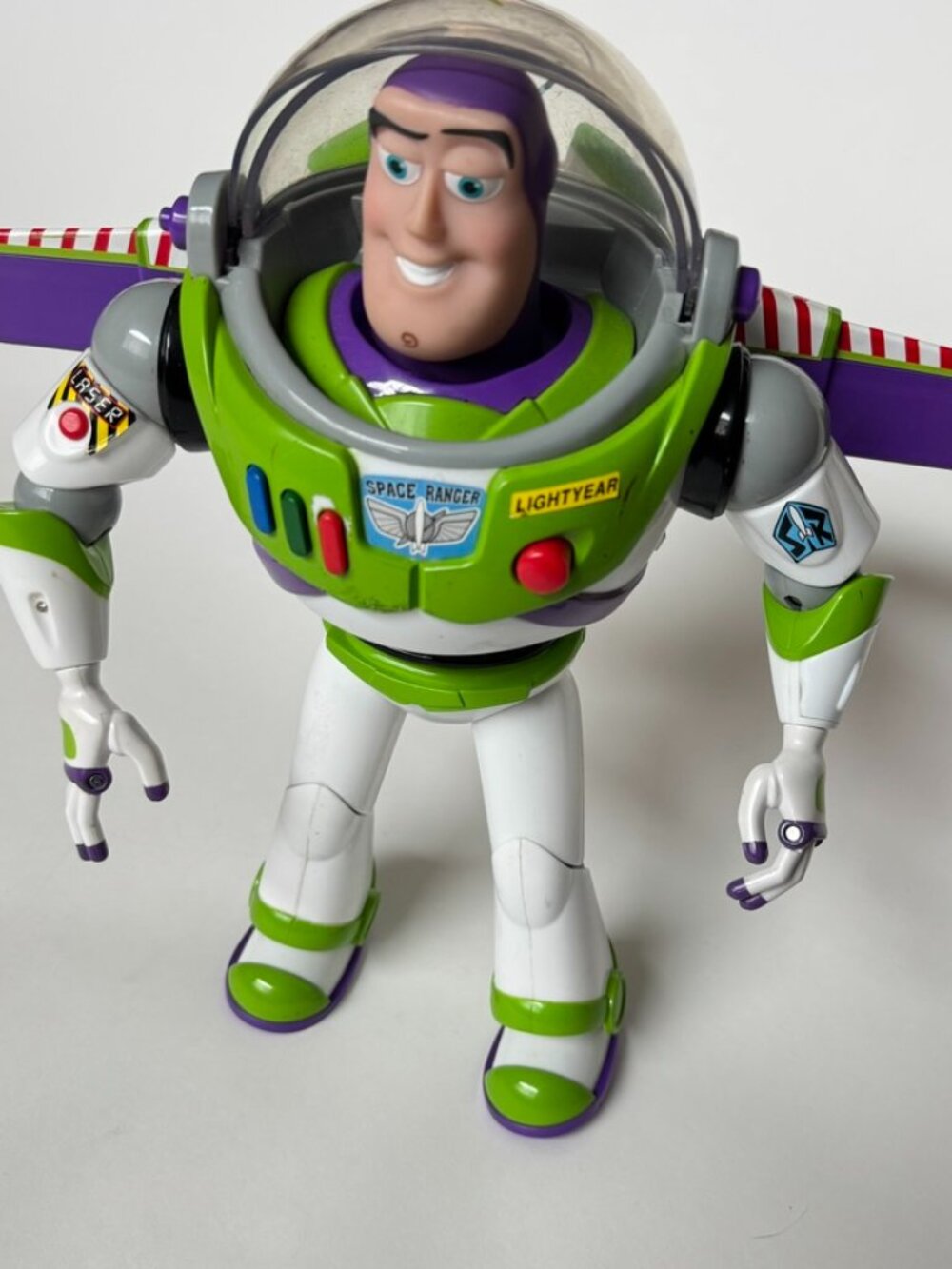 Disney Store Buzz Lightyear Toy Story Lights Up Talks Action Figure Interactive
